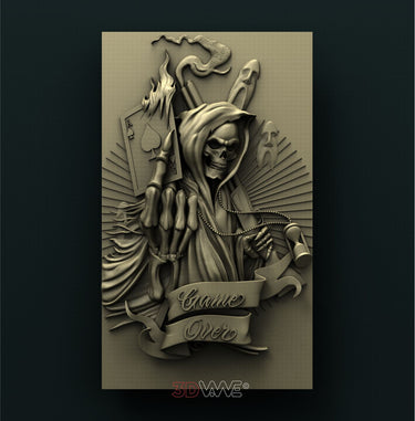 GAME OVER 3D STL 3DWave